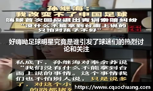 好嗨呦足球明星究竟是谁引发了球迷们的热烈讨论和关注
